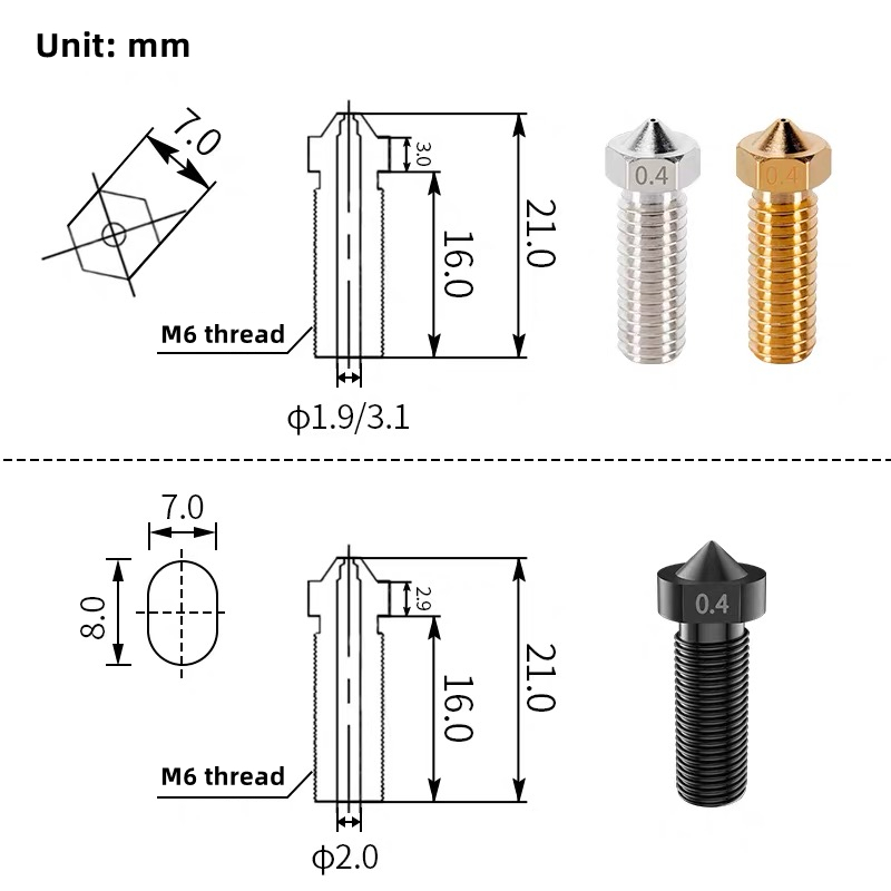 Volcano Nozzle For Artillery S - Direct Drive Extruder recension och pris