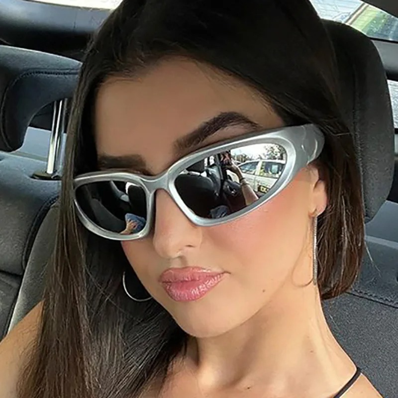 Luxury Y2K Sports Punk Sunglas - Uv Resin recension och pris
