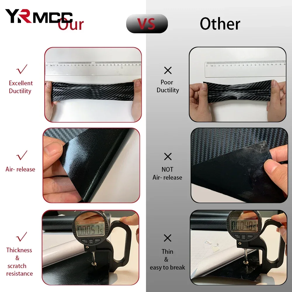 50*300cm 3D 6D Carbon Fiber Vi - Fep Film recension och pris