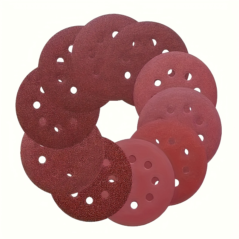 100 Pcs of 5-Inch 8-Hole Sandp - Extruder recension och pris