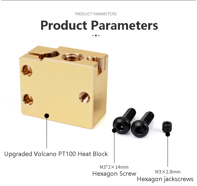 High Quality PT100 Volcano Hea - Direct Drive Extruder recension och pris