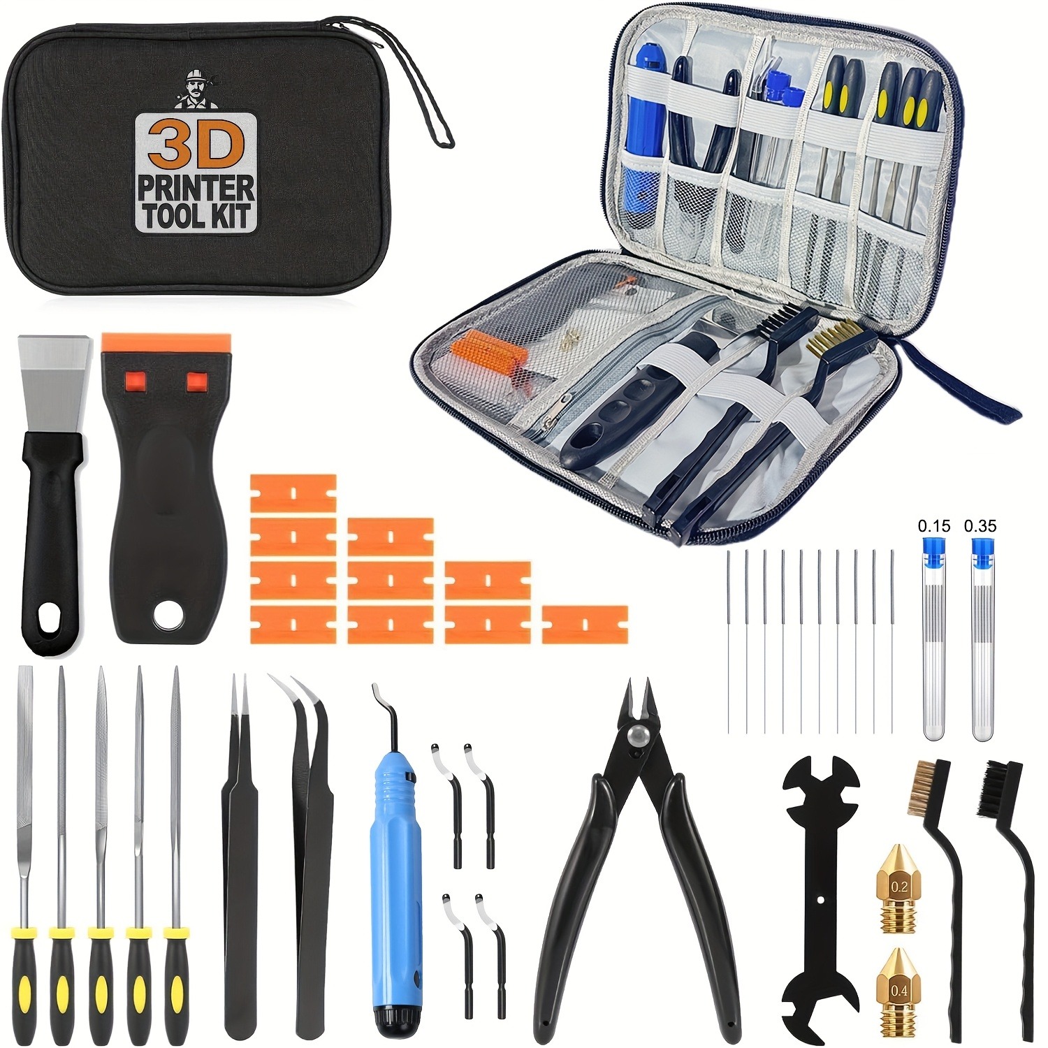 3D Printer Tools Kit, 33pcs 3D - Fdm Printer recension och pris