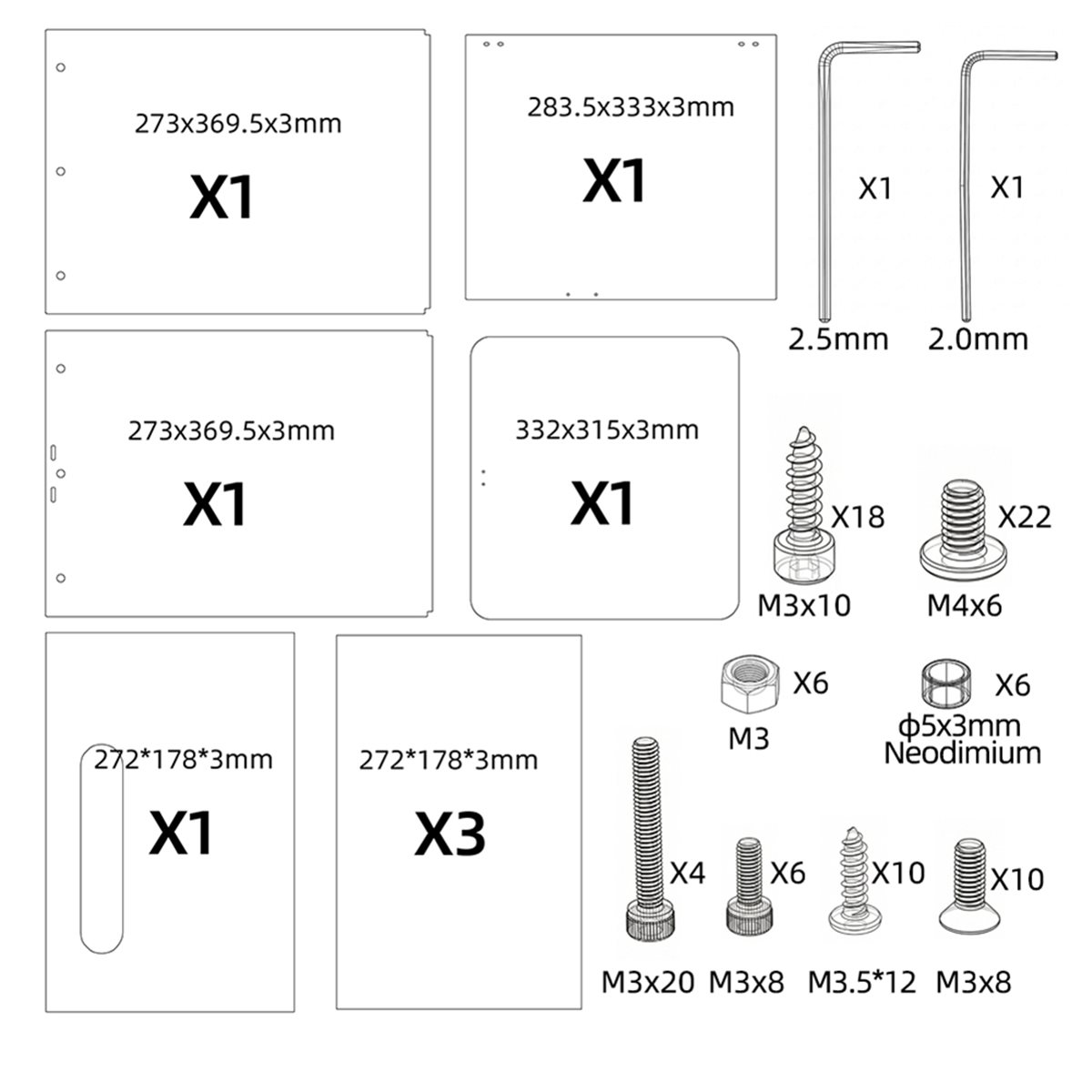 [VALUE PACK]For Adventurer AD5 - Enclosure 3D Printer recension och pris