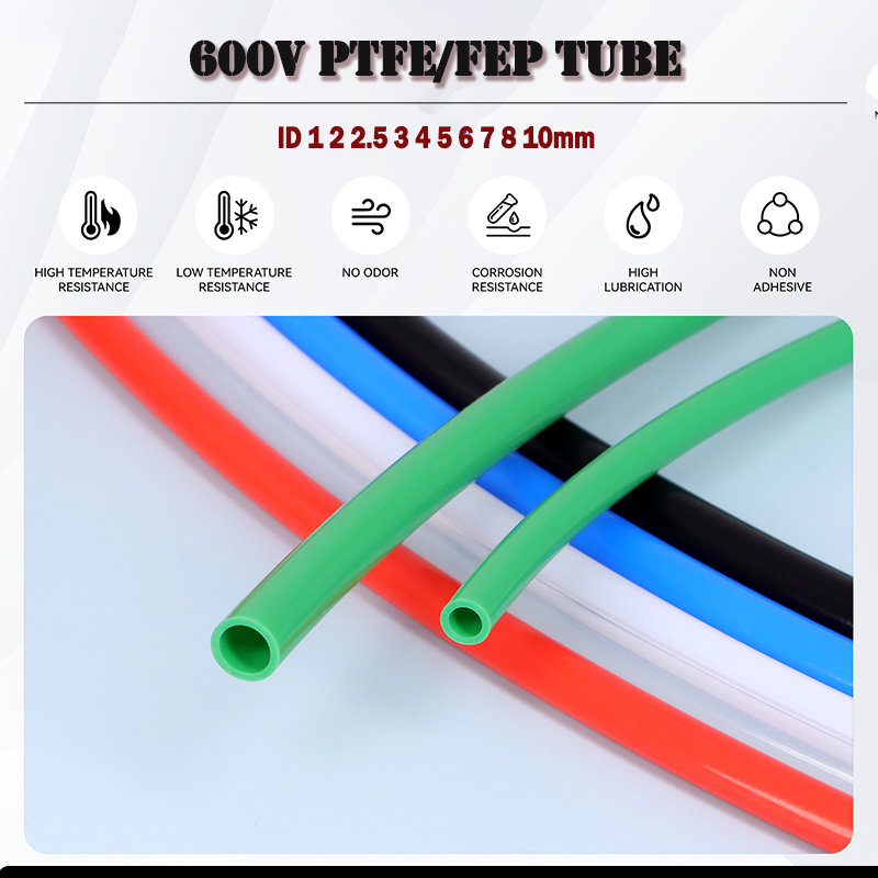 600V PTFE/FEP Tube ID 1 2 2.5  - Ptfe Tube recension och pris