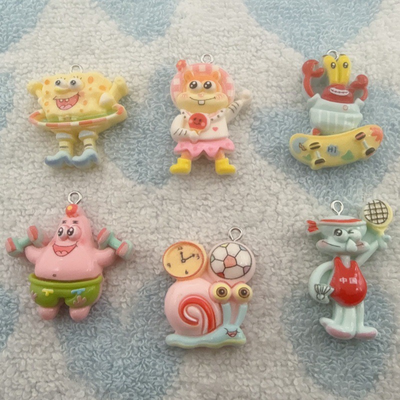10pcs cartoon resin pendant, D - Resin recension och pris