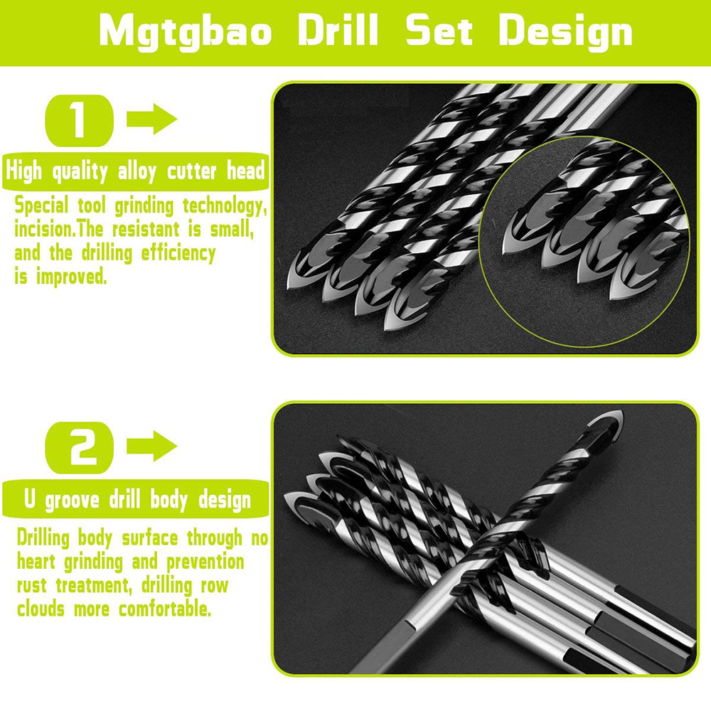 6 Pcs Ceramic Tile Multi Drill - Nozzle Tungsten recension och pris