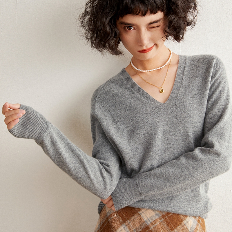 Women's 100% Pure Cashmere Pul - Resin Vat recension och pris