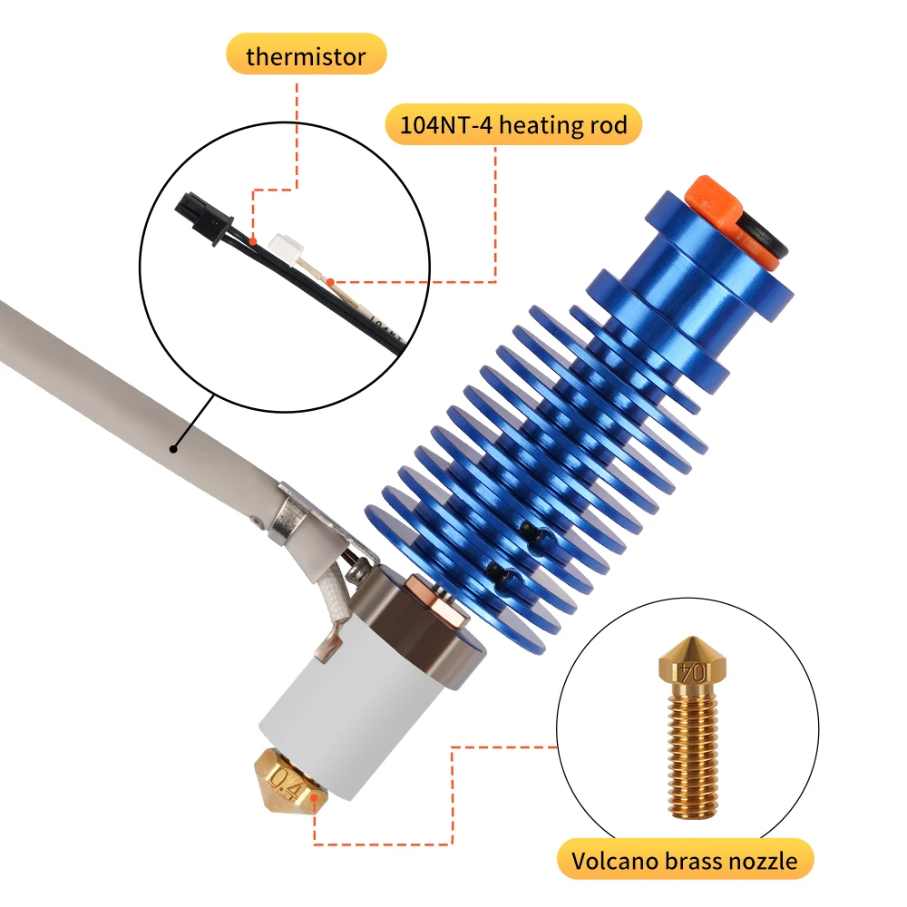 Volcano Hotend Kit 24V 60W E3D - Corexy 3D Printer Kit recension och pris