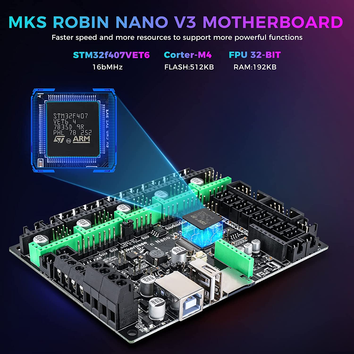 Makerbase MKS Robin Nano V3 32 - Mks Sgen recension och pris