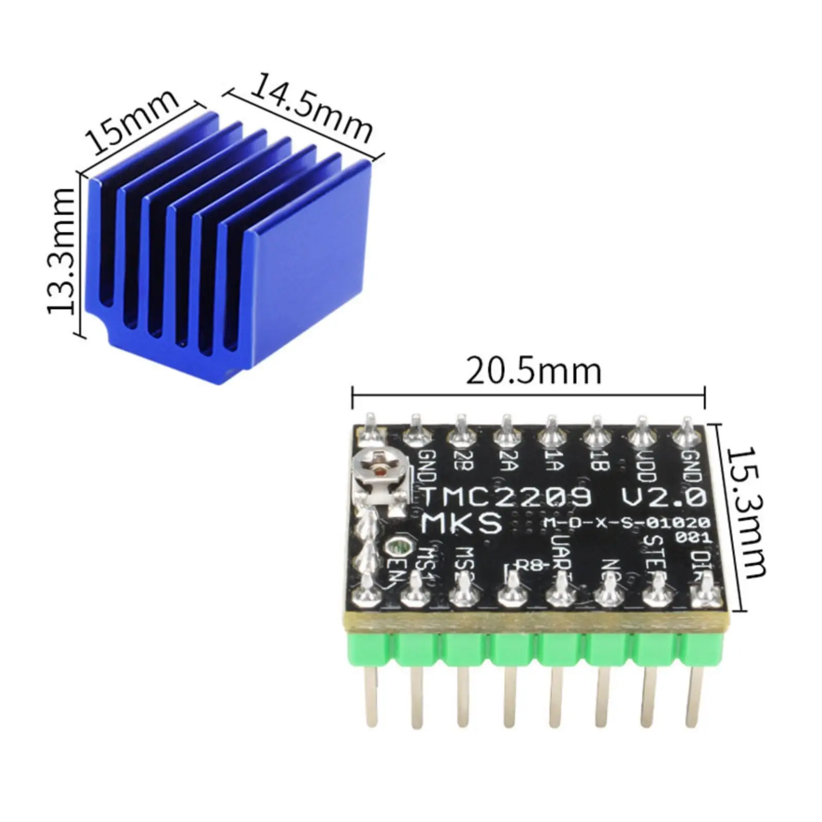 MKS TMC2209 V2.0 Stepper Motor - Mks Sgen recension och pris