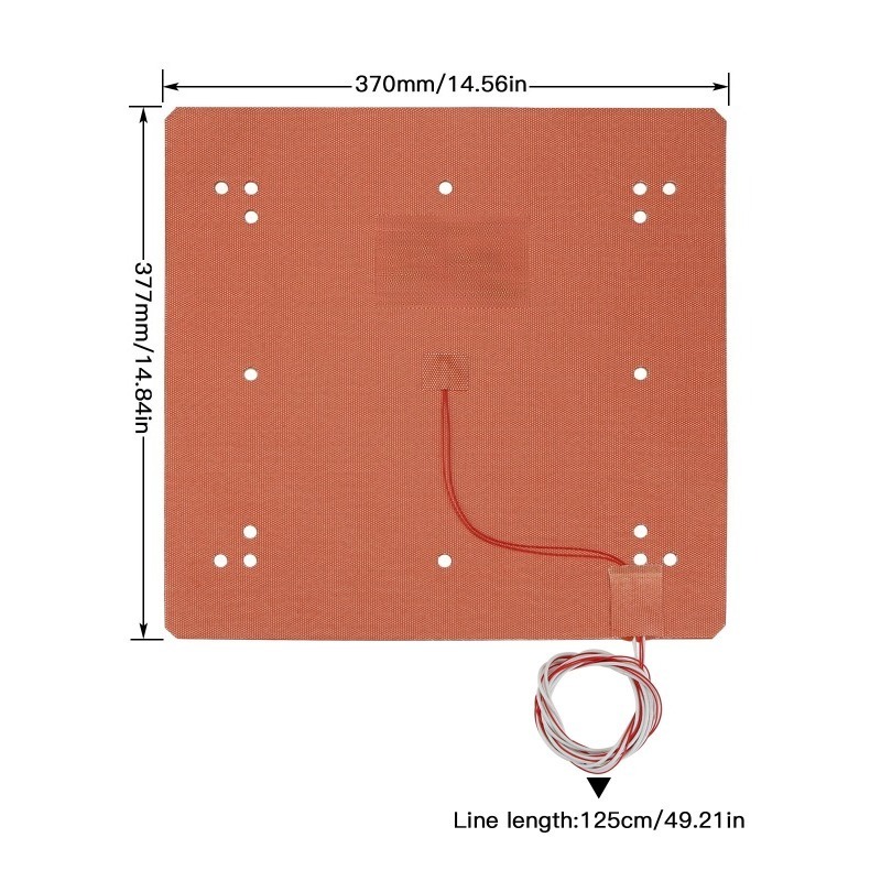 Silicone Rubber Adjustable Hea - 3D Printer Bed recension och pris