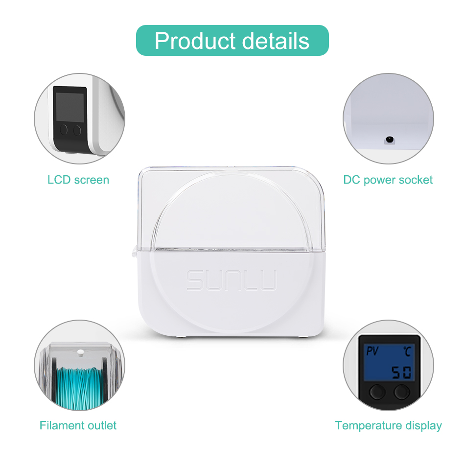 SUNLU Filament Dryer S1 Plus B - Filament 1.75 recension och pris